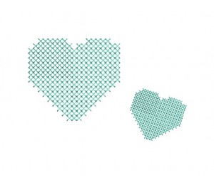 Stickdatei - Kreuzstich Herz